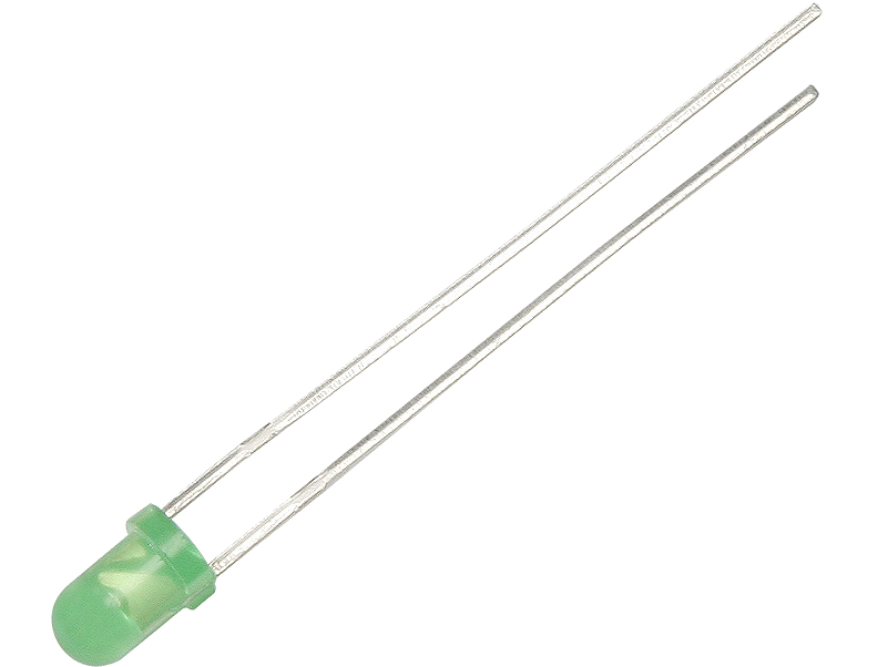 LED Diode - 3mm - Mat groen - Per stuk LED Diode - 3mm - Mat groen - Per stuk